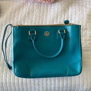 Tory Burch Turquoise Tote